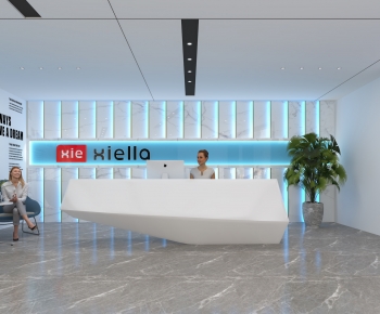 Modern Office Reception Desk-ID:230804929