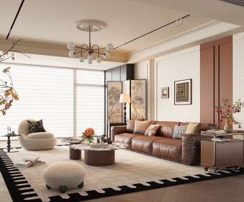 French Style A Living Room-ID:435966013