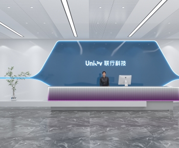 Modern Office Reception Desk-ID:270478019