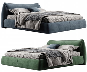 Modern Double Bed-ID:439710636