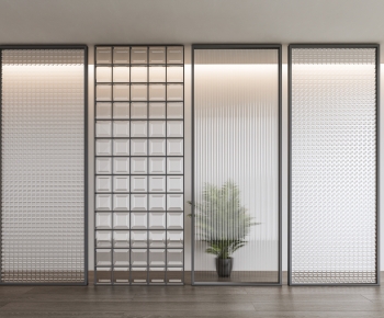 Modern Glass Screen Partition-ID:866796025