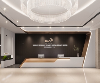 Modern Office Reception Desk-ID:132400046