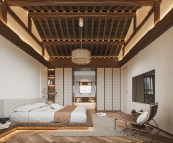 Wabi-sabi Style Bedroom-ID:319242001