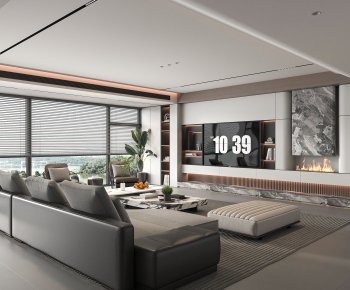 Modern A Living Room-ID:764396917