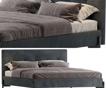 Modern Double Bed-ID:695168979