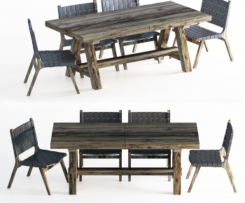 Wabi-sabi Style Dining Table And Chairs-ID:435780054