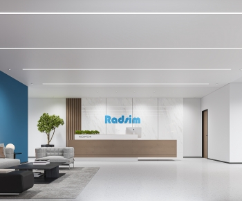 Modern Office Reception Desk-ID:585706006