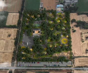 Modern Architectural Bird's-eye View Planning-ID:989279993