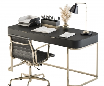 Modern Computer Desk And Chair-ID:651592021