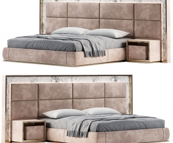 Modern Double Bed-ID:669424061