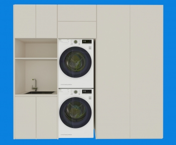 Modern Laundry Cabinet-ID:346270082