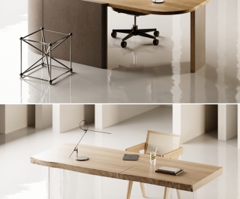 Modern Computer Desk And Chair-ID:522711046