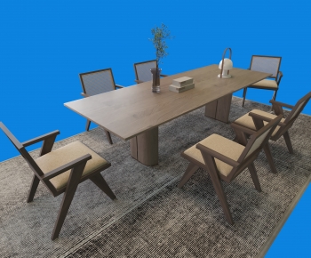 Wabi-sabi Style Dining Table And Chairs-ID:776537904