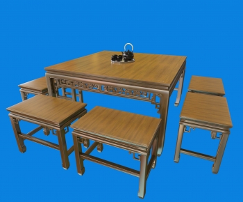 New Chinese Style Dining Table And Chairs-ID:382738113