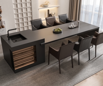 Modern Dining Table And Chairs-ID:379231933