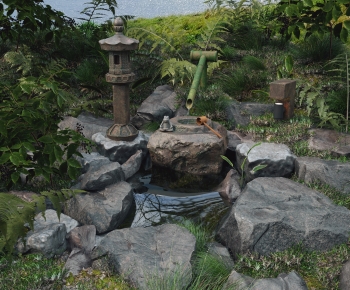 New Chinese Style Rockery Waterscape-ID:321002011