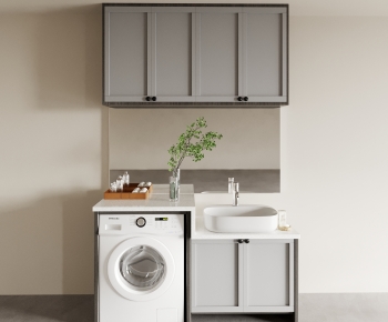 Modern Laundry Cabinet-ID:931291103