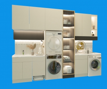 Modern Laundry Cabinet-ID:532097106