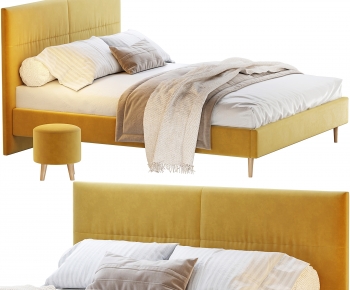 Modern Double Bed-ID:237189056