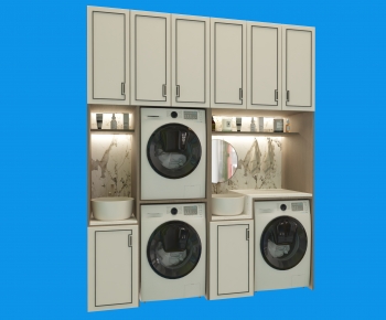 Modern Laundry Cabinet-ID:846580038