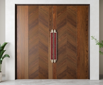 New Chinese Style Double Door-ID:808468107