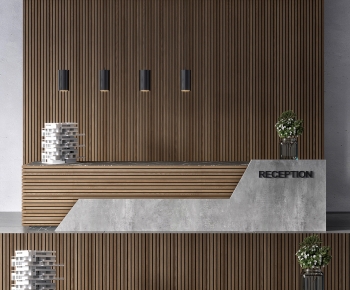 Modern Reception Desk-ID:563793904