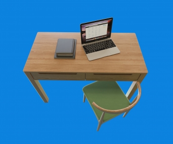 Nordic Style Computer Desk And Chair-ID:875638017