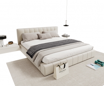 Modern Double Bed-ID:797112941