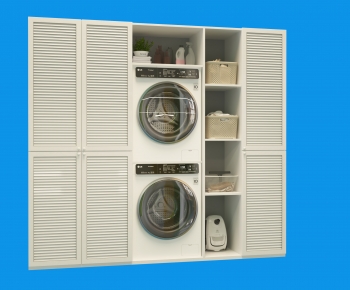 Modern Laundry Cabinet-ID:975397118