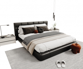 Modern Double Bed-ID:224307061