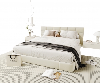 Modern Double Bed-ID:784696106