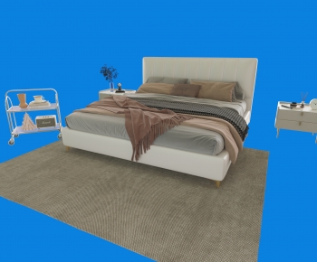 Modern Double Bed-ID:176585915