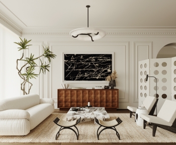 French Style A Living Room-ID:224497081