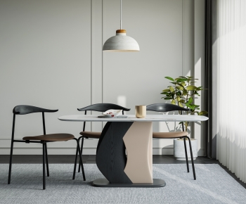 Modern Dining Table And Chairs-ID:529712921