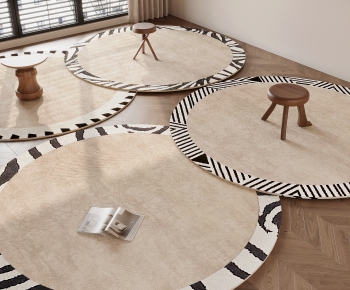 French Style Circular Carpet-ID:856682069