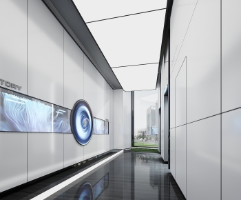 Modern Office Elevator Hall-ID:374598038