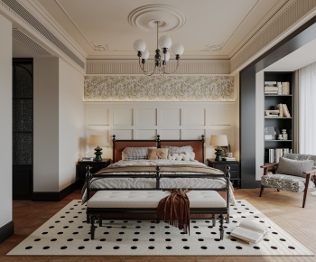 American Style Bedroom-ID:693619325