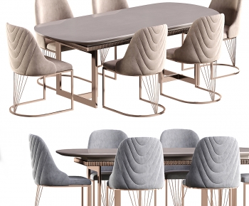 Modern Dining Table And Chairs-ID:677294977