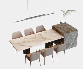 Modern Dining Table And Chairs-ID:553611994