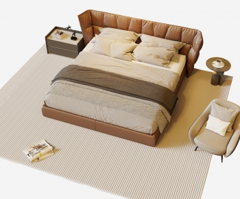 Modern Double Bed-ID:182318939