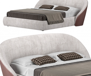 Modern Double Bed-ID:597407106