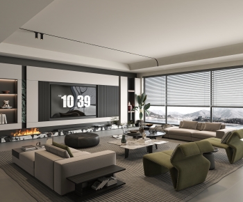 Modern A Living Room-ID:122781042