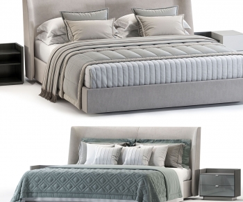 Modern Double Bed-ID:663809064