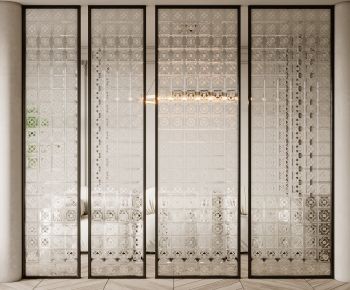 Modern Glass Screen Partition-ID:466420778