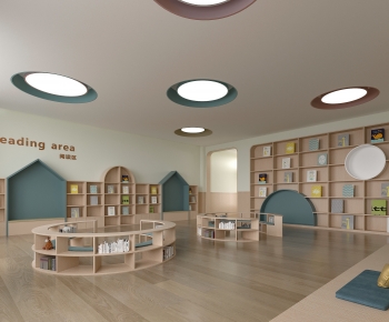 Modern Children's Reading Room-ID:526741986