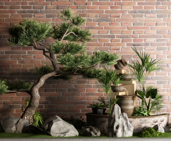 New Chinese Style Rockery Waterscape-ID:415745026