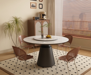 French Style Dining Table And Chairs-ID:692542083