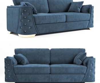 Simple European Style A Sofa For Two-ID:382455116