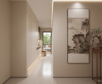 New Chinese Style Hallway-ID:596640114