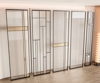 Modern Glass Screen Partition-ID:670568948